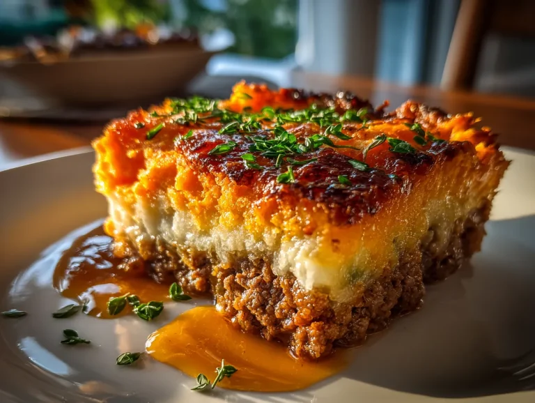 Beef Shepherd Pie with Sweet Potato Mash