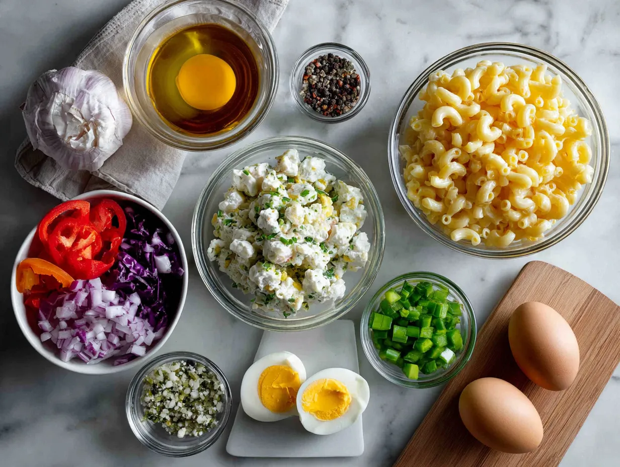 Ingredients for Classic Southern Macaroni Salad