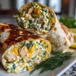 Dill Pickle Chicken Salad Wrap with Cheddar