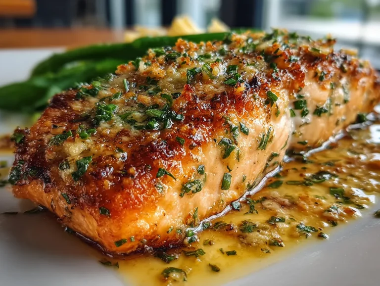 garlic butter baked salmon