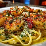 Garlic Butter Shrimp Scampi with Linguine Pasta