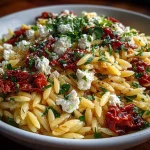 Orzo Pasta Salad with Feta and Sun-Dried Tomatoes