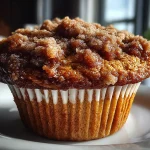 Rhubarb Muffin with Cinnamon Streusel