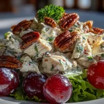 Southern Chicken Salad with Grapes and Pecans