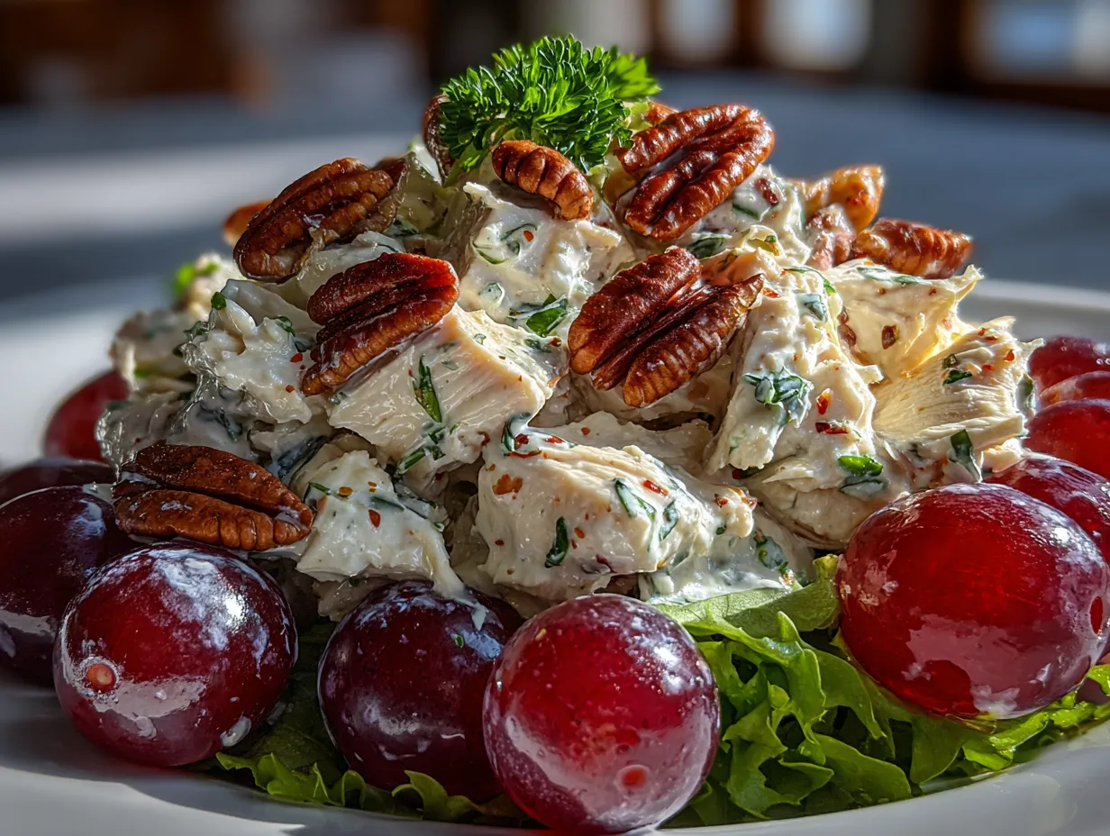 Southern Chicken Salad with Grapes and Pecans