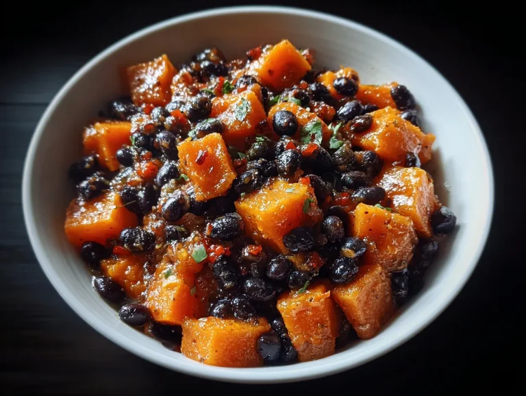 Sweet Potato Dinner Bowl with Black Beans