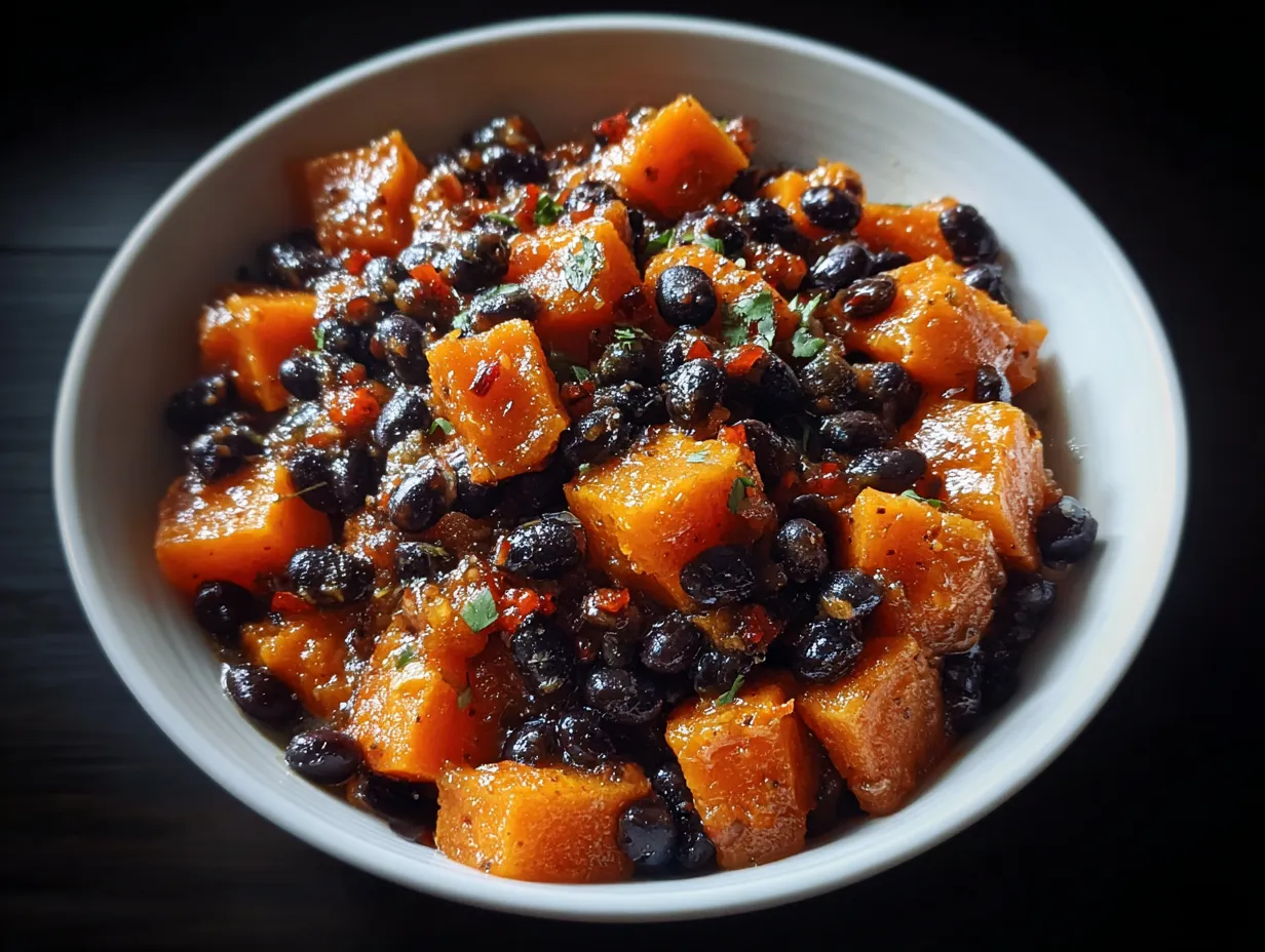 Sweet Potato Dinner Bowl with Black Beans