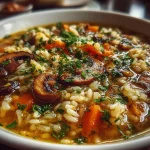 wild rice and mushroom soup
